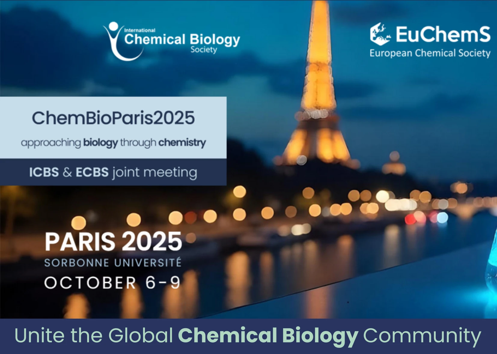 ChemBioParis2025 – approaching biology through chemistry, October 6-9, 2025